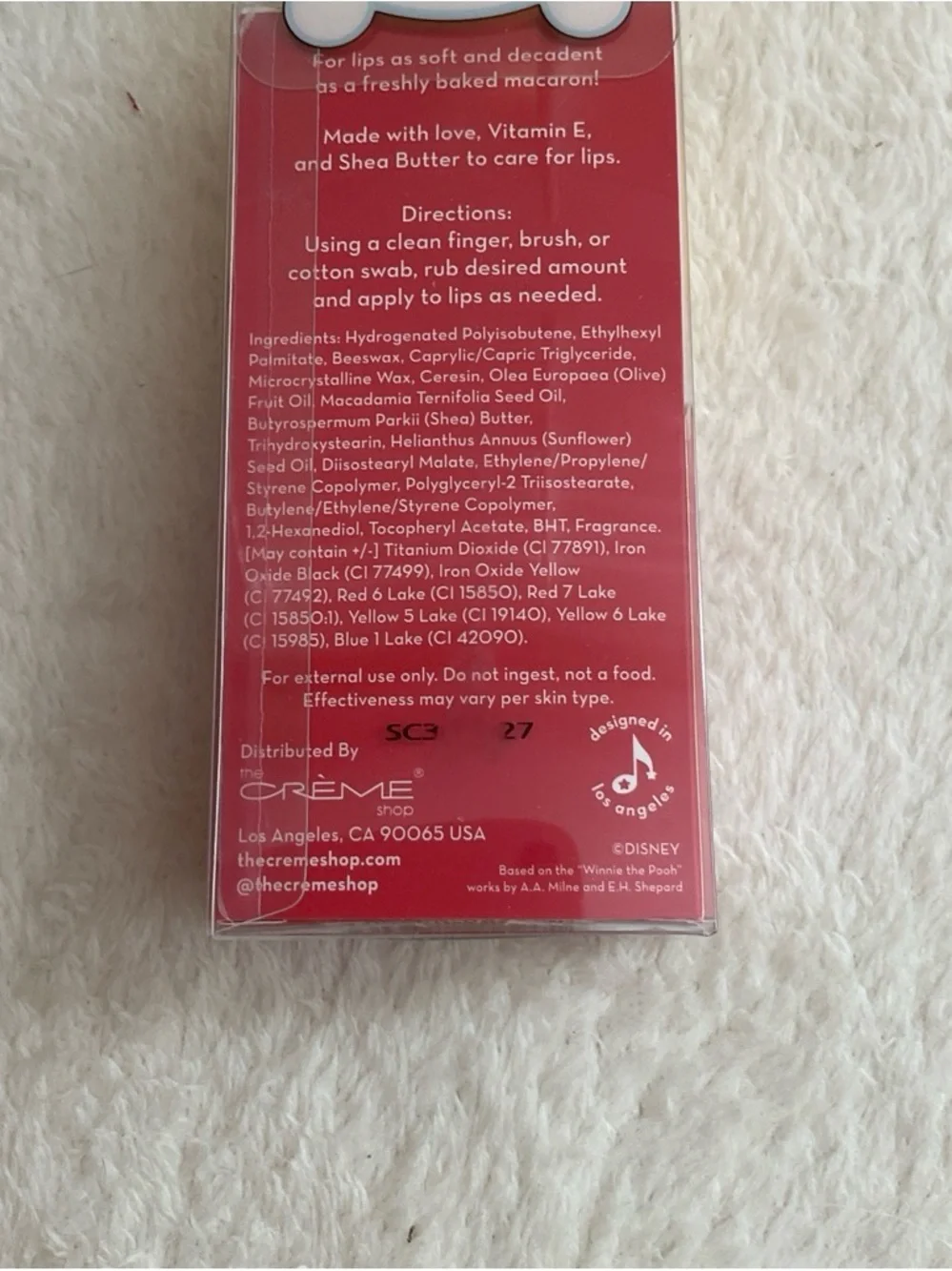 The Crème Shop x Disney Lemon Honeycomb Macaron Lip Balm - Yellow
